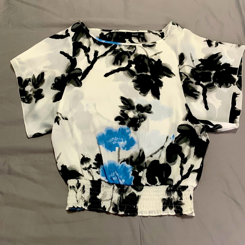 Flutter Sleeve Silky Floral Top